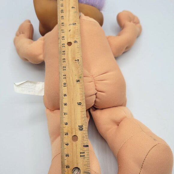 Treasure Troll Doll 12" Jewel Belly Button Soft Body Ace Pink Playsuit Purple - Picture 3 of 9